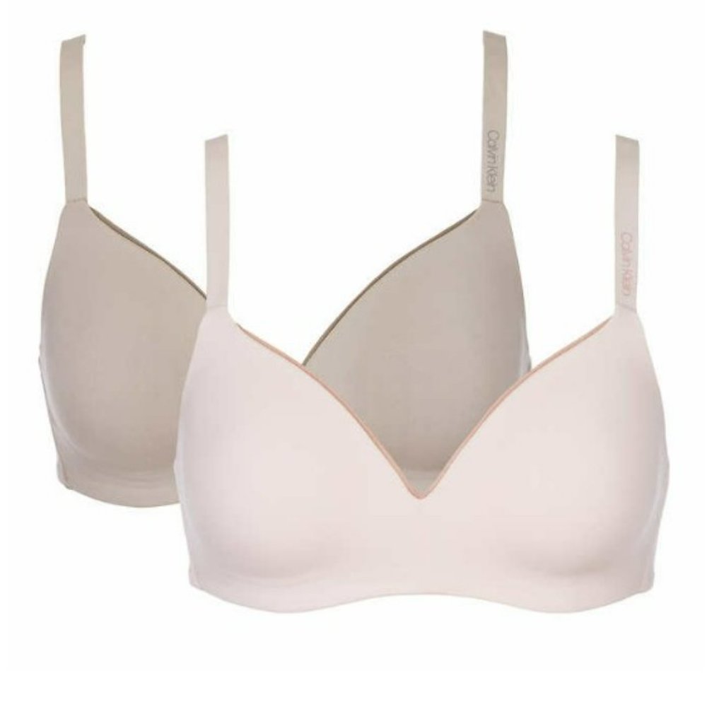 Calvin Klein Ladies' Wirefree Bra, 2-pack